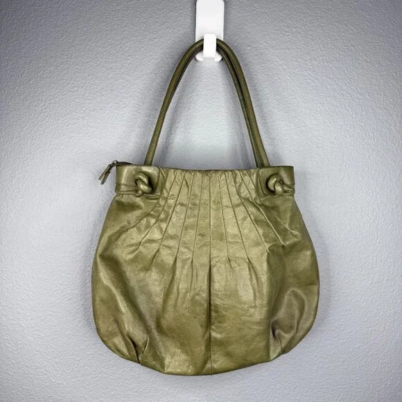 HOBO Green Leather Shoulder Bag - Picture 5 of 8